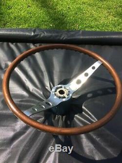 1964-1966 Chevrolet, GM, Chevelle 2 Spoke Walnut Wood Steering Wheel