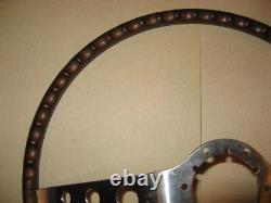 1964 66 Chevrolet Chevelle Original Walnut Finish 2 Spoke Steering Wheel, Bare
