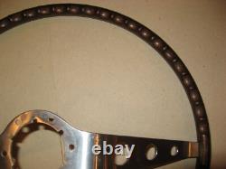 1964 66 Chevrolet Chevelle Original Walnut Finish 2 Spoke Steering Wheel, Bare