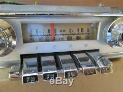 1964 Ford Galaxie Factory AM FM Radio F4TBF Complete Serviced Works Great VIDEO