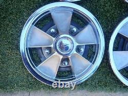 1965-1966 Chevrolet Simulated Mag Wheel Hubcaps Chevelle Impala Nova 14 Inch WOW
