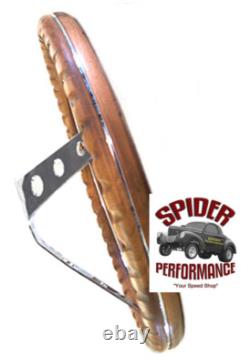 1965-1969 Mustang wood steering wheel PONY 15 CLASSIC WALNUT