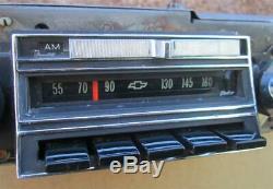 1965 Chevrolet Factory Delco AM FM Radio 986101 Impala Caprice Biscayne WORKING