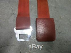 1965 Mustang Coupe Fastback Red Seat Belt Set Original Nice