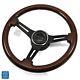 1967-1968 Buick Wood & Black Anodized Steering Wheel Buick Center Cap Kit