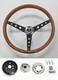 1967 68 Pontiac Gto Firebird Lemans Grant Wood Steering Wheel Black Spokes 15