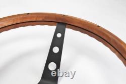 1967 68 Pontiac GTO Firebird LeMans Grant Wood Steering Wheel Black Spokes 15