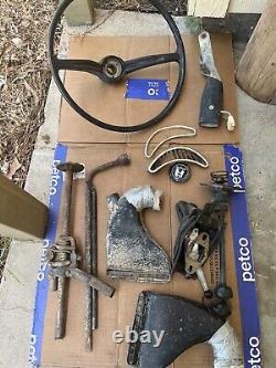 1967 super beetle parts steering wheel seats misc parts And Original Spare Wheel