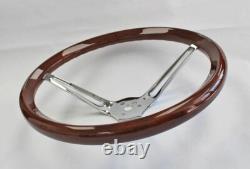 1968 1969 Charger Dart Coronet High Gloss Mahogany Wood Steering Wheel 15