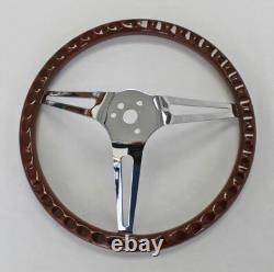 1968 1969 Charger Dart Coronet High Gloss Mahogany Wood Steering Wheel 15