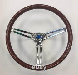 1968 1969 Charger Dart Coronet High Gloss Mahogany Wood Steering Wheel 15