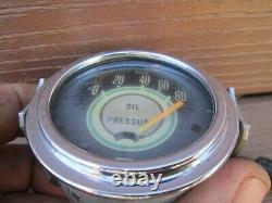 1968 Shelby Mustang Stewart Warner Oil Pressure Gauge 813708 Lamp Socket REAL