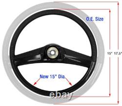 1969 1970 1971 1972 Chevy Truck 15 Inch Smaller Classic Black Steering Wheel Kit