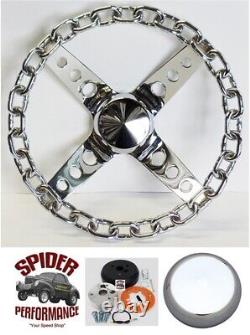 1969-1989 Cadillac steering wheel 11 CHROME CHAIN