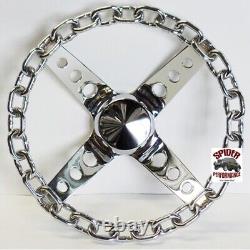 1969-1989 Cadillac steering wheel 11 CHROME CHAIN