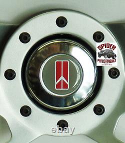 1969-1989 Oldsmobile steering wheel 13 1/2 WALNUT WOOD 4 SPOKE