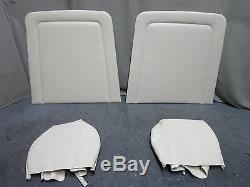 1969 Mustang Deluxe Interior Front Bucket Seat Upholstery Reproduction White