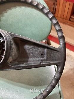 1973-87 CHEVY SILVERADO SIERRA BLAZER C10 STEERING WHEEL BLACK With HORN BUTTON