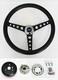 1975-1977 Bronco 70-77 F100 F150 F250 F350 Black On Black Steering Wheel 14 1/2