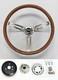 1976-1995 Jeep Cj7 Cj5 Yj Wrangler 15 Wood Steering Wheel Stained Grip 15