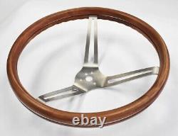 1976-1995 Jeep CJ7 CJ5 YJ Wrangler 15 Wood Steering Wheel Stained Grip 15