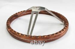 1976-1995 Jeep CJ7 CJ5 YJ Wrangler 15 Wood Steering Wheel Stained Grip 15