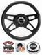 1976-1995 Jeep Steering Wheel 13 1/2 Black 4 Spoke