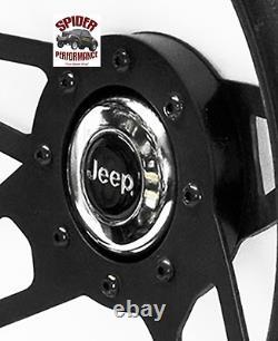 1976-1995 Jeep steering wheel 13 1/2 BLACK 4 SPOKE