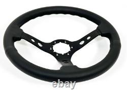 1990-2002 Chevy Camaro Z28 6 Bolt S6 Black Leather Steering Wheel Kit, White Z28