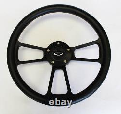 1995-99 Chevrolet Full Size Pick Up Black on Black Steering Wheel 14 Bowtie Cap