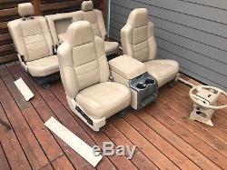 1999-2010 Ford F250 F350 F450 F550 Lariat Leather Interior SEATS NO SHIPPING