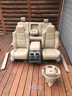 1999-2010 Ford F250 F350 F450 F550 Lariat Leather Interior SEATS NO SHIPPING