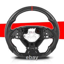 1X D-Shaped Real Carbon Fiber Steering Wheel For Chevrolet Camaro ZL1 2016-2024
