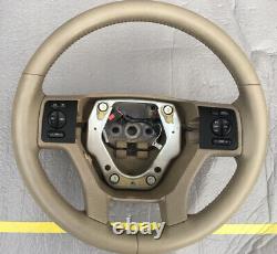 2007-2014 Ford Expedition Steering Wheel Tan Leather OEM