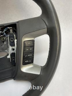2010-2012 Ford Fusion Steering Wheel Assembly Black Leather OEM