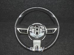 2010-2015 CAMARO RS SS OEM BLACK SILVER STEERING WHEEL w BUTTONS PADDLE SHIFTER