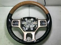 2013 2014 Dodge Ram 1500 Longhorn Wood Trim Steering Wheel