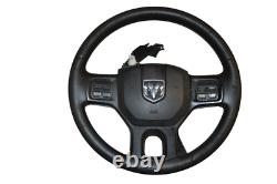 2013-2018 Dodge Ram 1500 2500 3500 Black Leather Steering Wheel