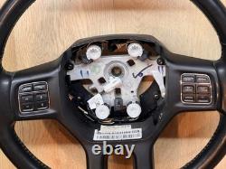 2013-2018 Dodge Ram 1500 2500 Black Leather Steering Wheel HEATED