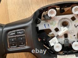 2013-2018 Dodge Ram 1500 2500 Black Leather Steering Wheel HEATED