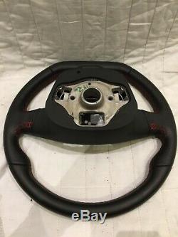 2013-2020 Seat 6f Leon Ibiza Arona Flat Bottem Steering Wheel Fr Red Stitching