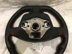 2013-2020 Seat 6f Leon Ibiza Arona Flat Bottem Steering Wheel Fr Red Stitching