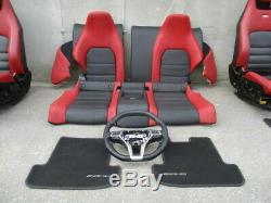 2013 Mercedes C-Class AMG Interior Leather Seat Set Steering Wheel & Trims OEM