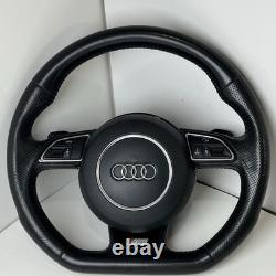 2014 Audi Q5 Leather Sline Steering Wheel Flatbottom Oem