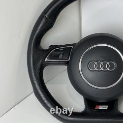 2014 Audi Q5 Leather Sline Steering Wheel Flatbottom Oem