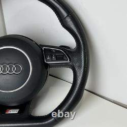 2014 Audi Q5 Leather Sline Steering Wheel Flatbottom Oem