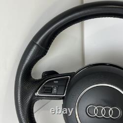 2014 Audi Q5 Leather Sline Steering Wheel Flatbottom Oem