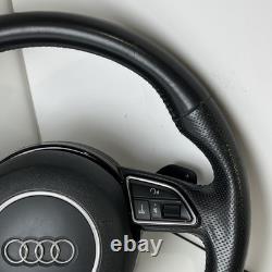 2014 Audi Q5 Leather Sline Steering Wheel Flatbottom Oem