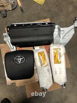 2015-20 Toyota 4Runner Steering Wheel Left Knee Air Bag L&R Seat Air Bags