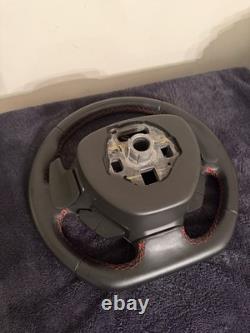 2015-2019 C7 Corvette Z06 OEM Steering Wheel Black with Carbon Fiber Red Stitch